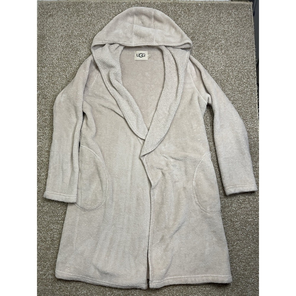 UGG Cream Cozy Knit Hooded  Women  Size M Pockets